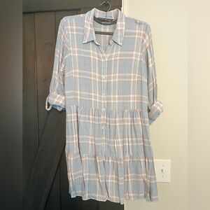 MAKE AN OFFER 🌟 Veronica Beard Jemila Plaid Shirtdress